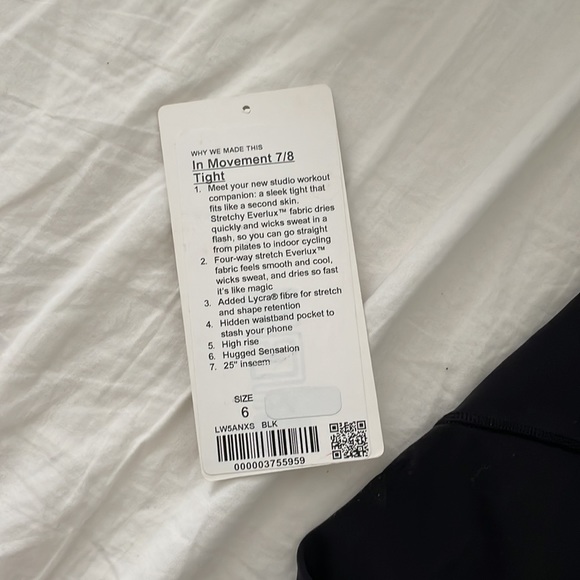 Lululemon in movement 7/8 tight - Picture 5 of 5